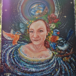 Earth Soul Portrait Hornsby Artist Acrylic Painting